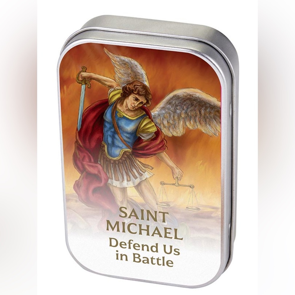 Saint Michael prayer box with 50 prayer sheets and mechanical pencil sealed new!